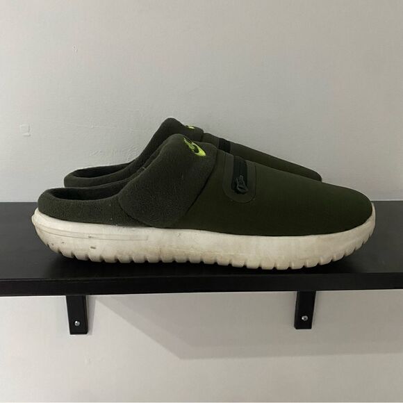 Nike Burrow NA Green Low Top Cushioned Comfy House Slippers Men's Size - Picture 4 of 5